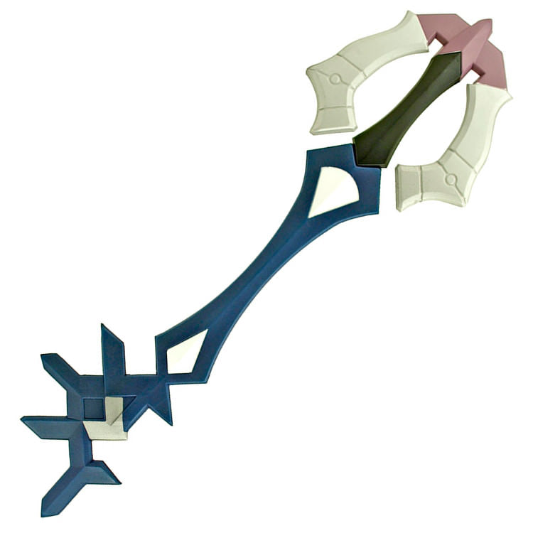 36.5" Video Game Fantasy Blue Key Foam Cosplay Sword - Tophatter's Guns'N'Weapons Store Collectible Weapons - Tophatter Daily Deals