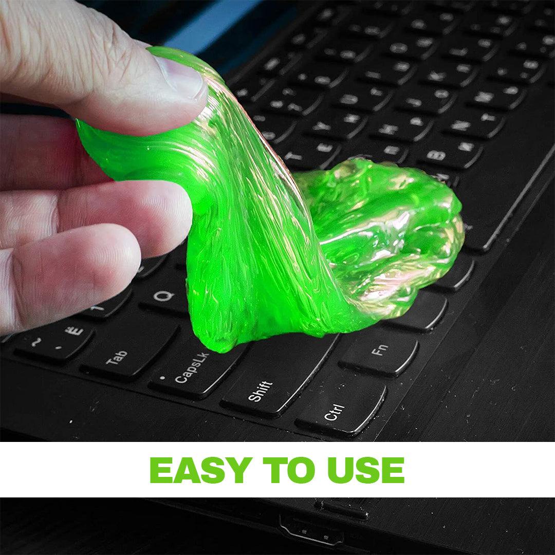 Cleaning Gel for Keyboard - Super Clean Keyboard Cleaner Dust Dirt Remover Car NEW Magic Gel Green Apparel & Accessories - Tophatter Daily Deals
