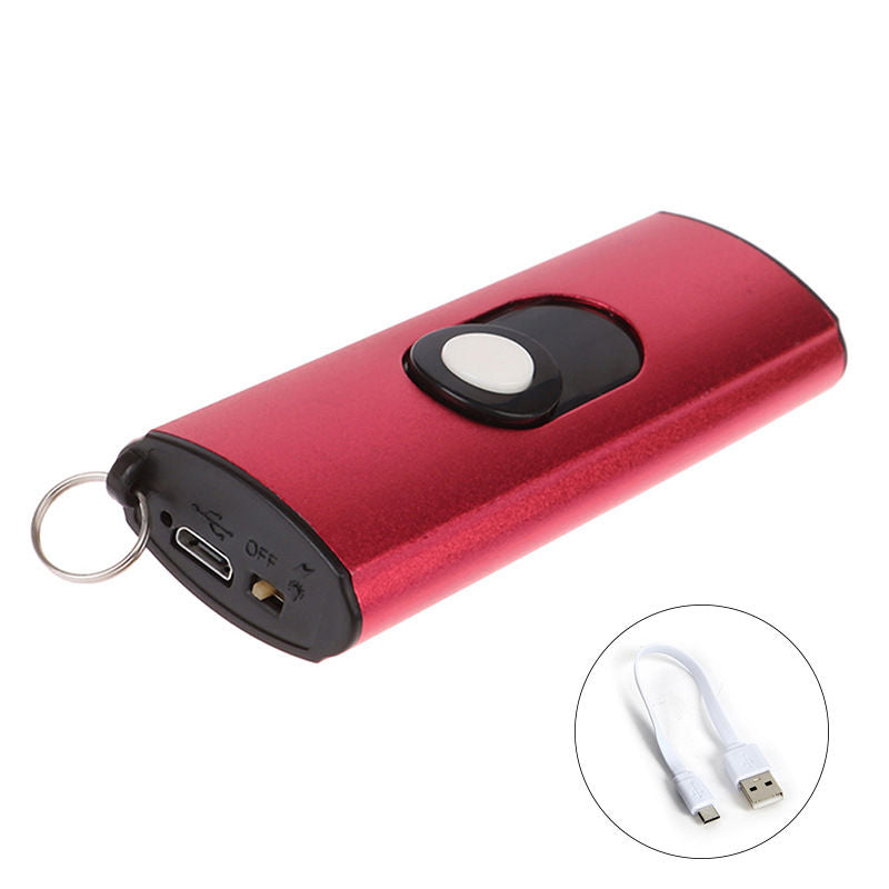 Mini UsB Tactical Flashlight Stun Gun Keychain Red - Tophatter Daily Deals