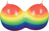 Rainbow Jumbow Boobie Candle – Decorative Candle > Candles > Novelty - Tophatter Daily Deals