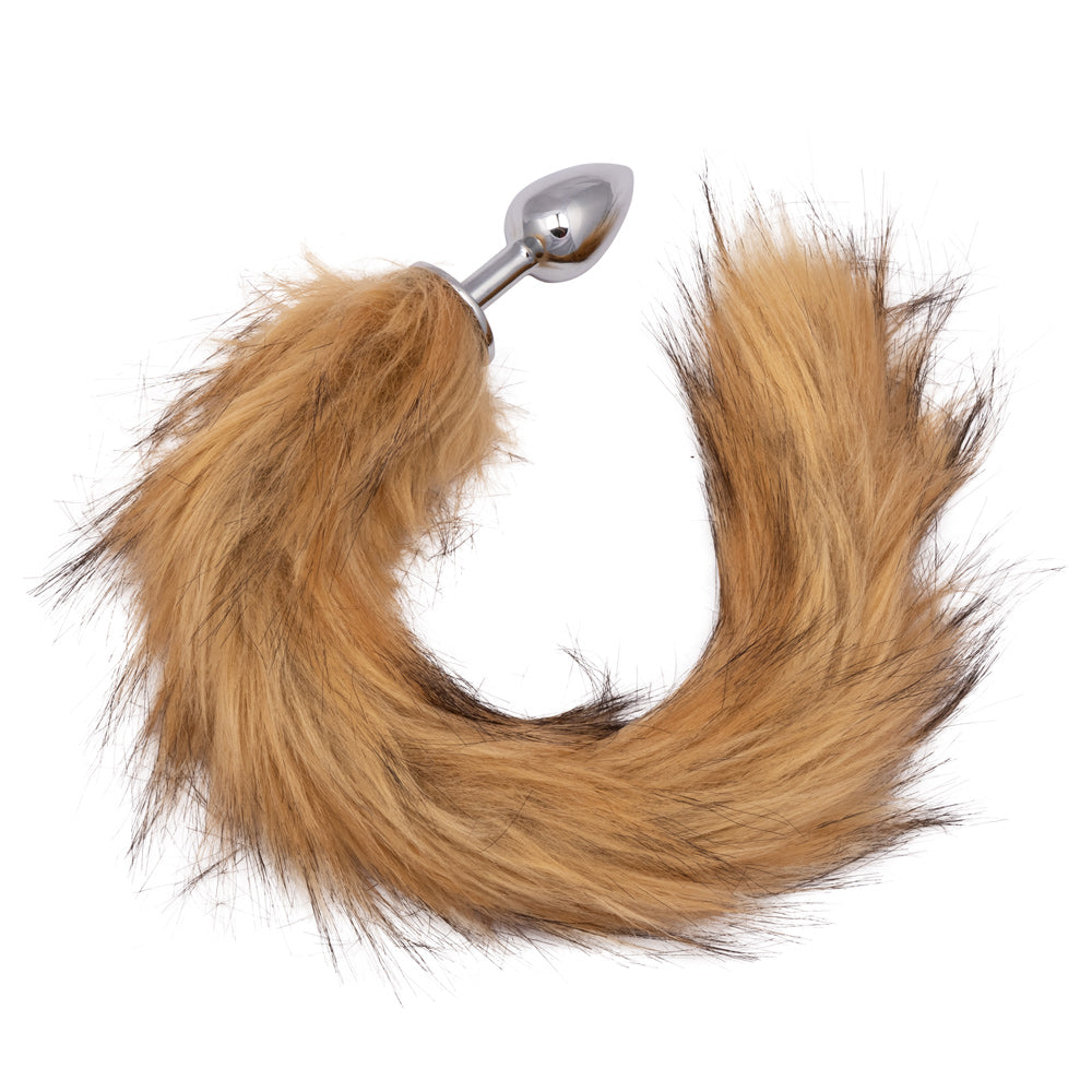 Running Wild Tail (Brown) – Metallic Probe with Long Tail Accessory > Anal Range > Tail Butt Plugs - Tophatter Daily Deals