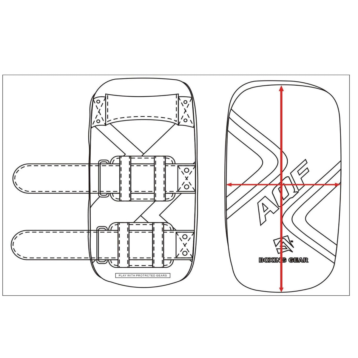 Thai Boxing Pads - Thai Kick Pad Strike Shield Twin 2 Pack - PRO Curved Pair Pads Boxing Karate MMA Training Equipment Muay Thai Focus Hook Sports & Outdoor - Tophatter Daily Deals