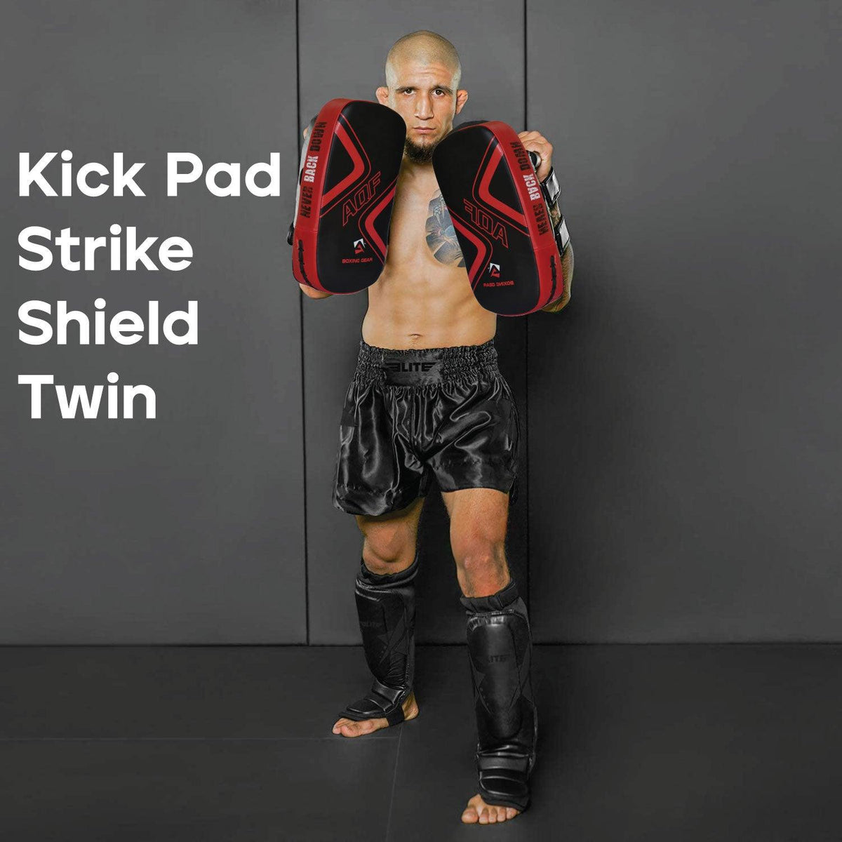Thai Boxing Pads - Thai Kick Pad Strike Shield Twin 2 Pack - PRO Curved Pair Pads Boxing Karate MMA Training Equipment Muay Thai Focus Hook Sports & Outdoor - Tophatter Daily Deals
