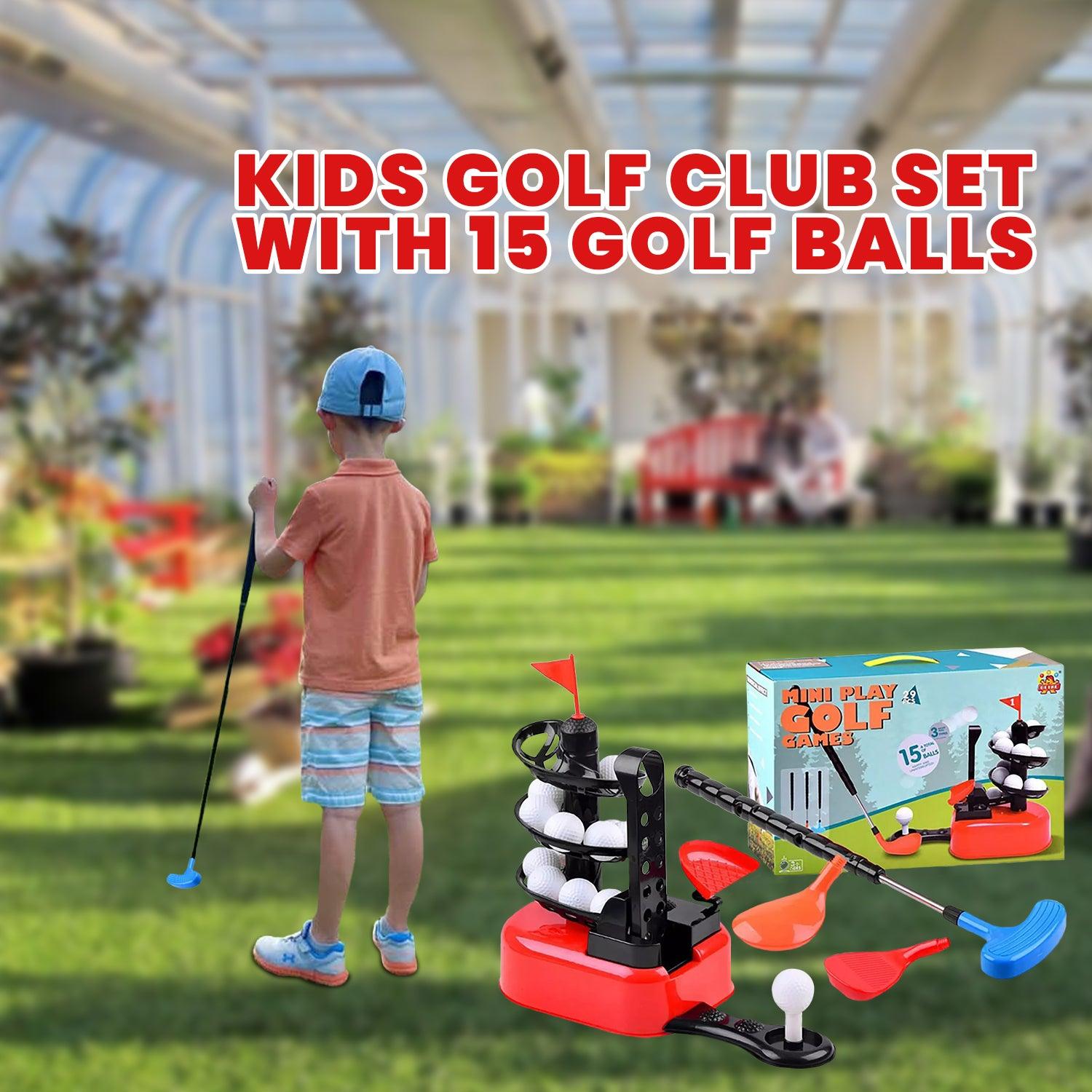 Childs Golf Set - Kids Golf Club Set with 15 Golf Balls Clubs Equipment Apparel & Accessories - Tophatter Daily Deals