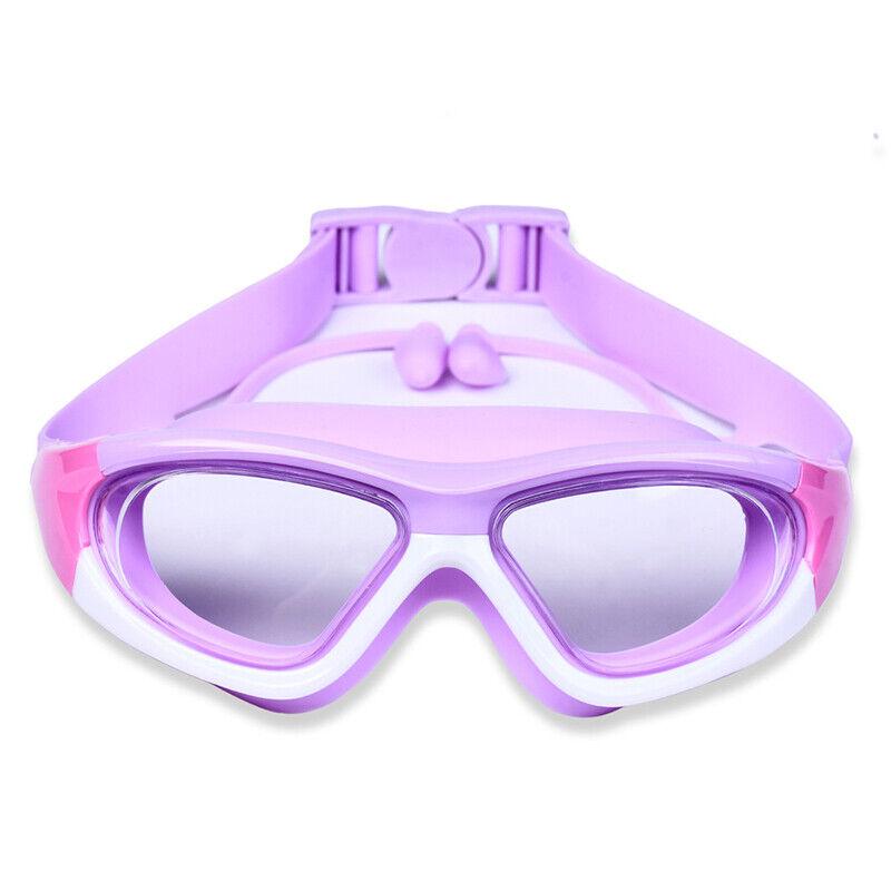 Swim Goggles Anti Fog - Kids Anti-Fog Swimming Goggles Pool Swim Adjustable Glasses Children Boys Girls Purple Earplug Attached Baby Health & Grooming Kits - Tophatter Daily Deals
