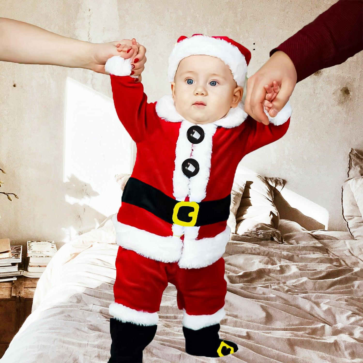 Santa Christmas Costume - Kids Xmas Party Santa Claus Outfit Set Christmas - Tophatter Daily Deals