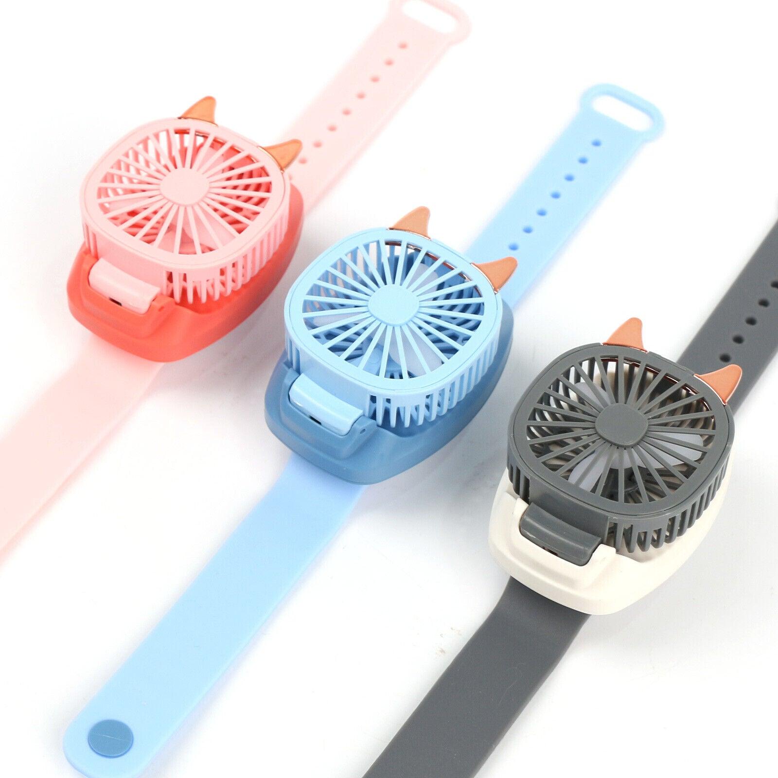Kids Watch Fan - Portable Kids Wrist Watch Fan Air Cooling USB Rechargeable Mini Fans Children Apparel & Accessories - Tophatter Daily Deals