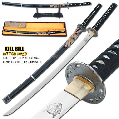 Kill Bill Handmade Hanzo Demon 1060 Carbon Steel Sword - Tophatter's Guns'N'Weapons Store Collectible Weapons - Tophatter Daily Deals