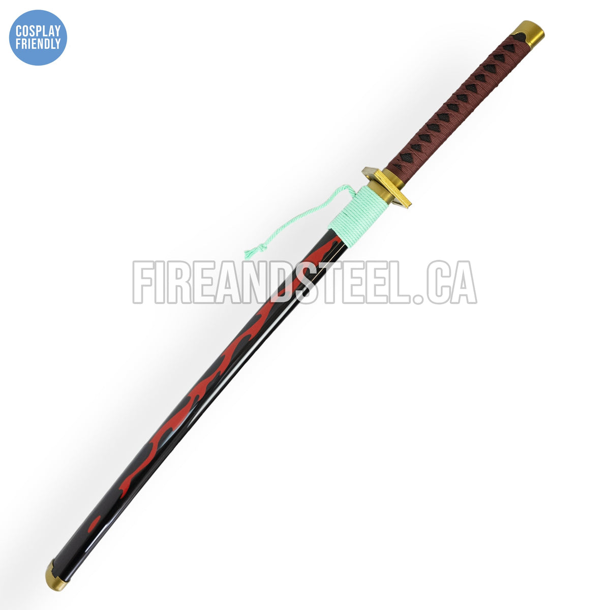 Foxfire Kin'emon's "Sukesan / Kakusan" Katana (Kinemon Sword - Wood) Anime Sword - Tophatter Daily Deals