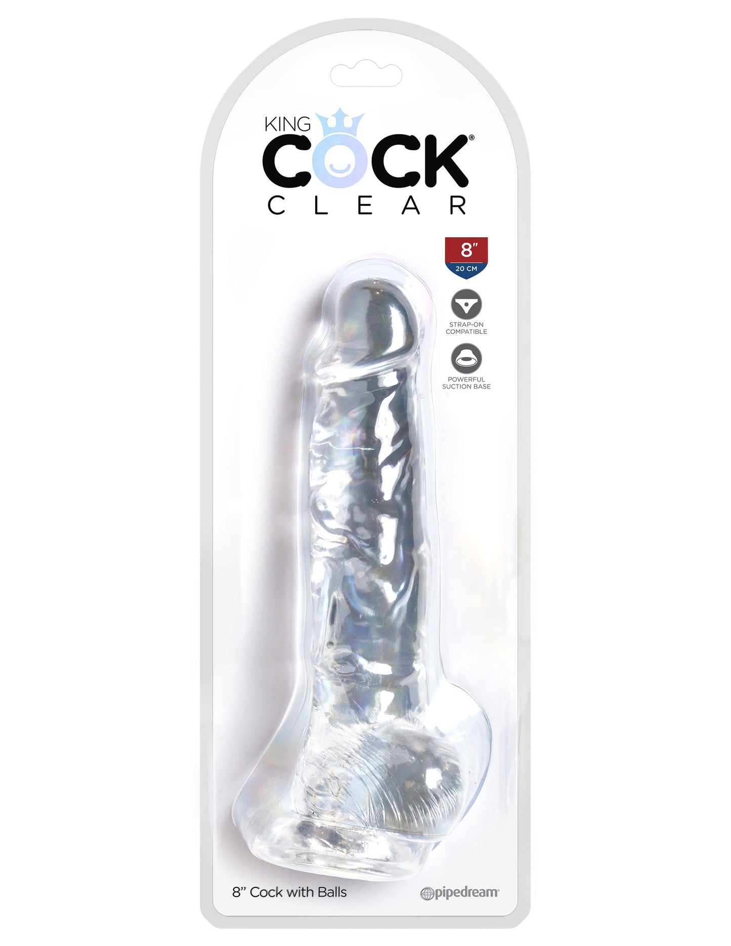 King Cock Clear 7.5 Inch Realistic Dildo With Balls – Transparent Realistic Dildo 7.5 Inch > Dildos > Realistic Dildos - Tophatter Daily Deals