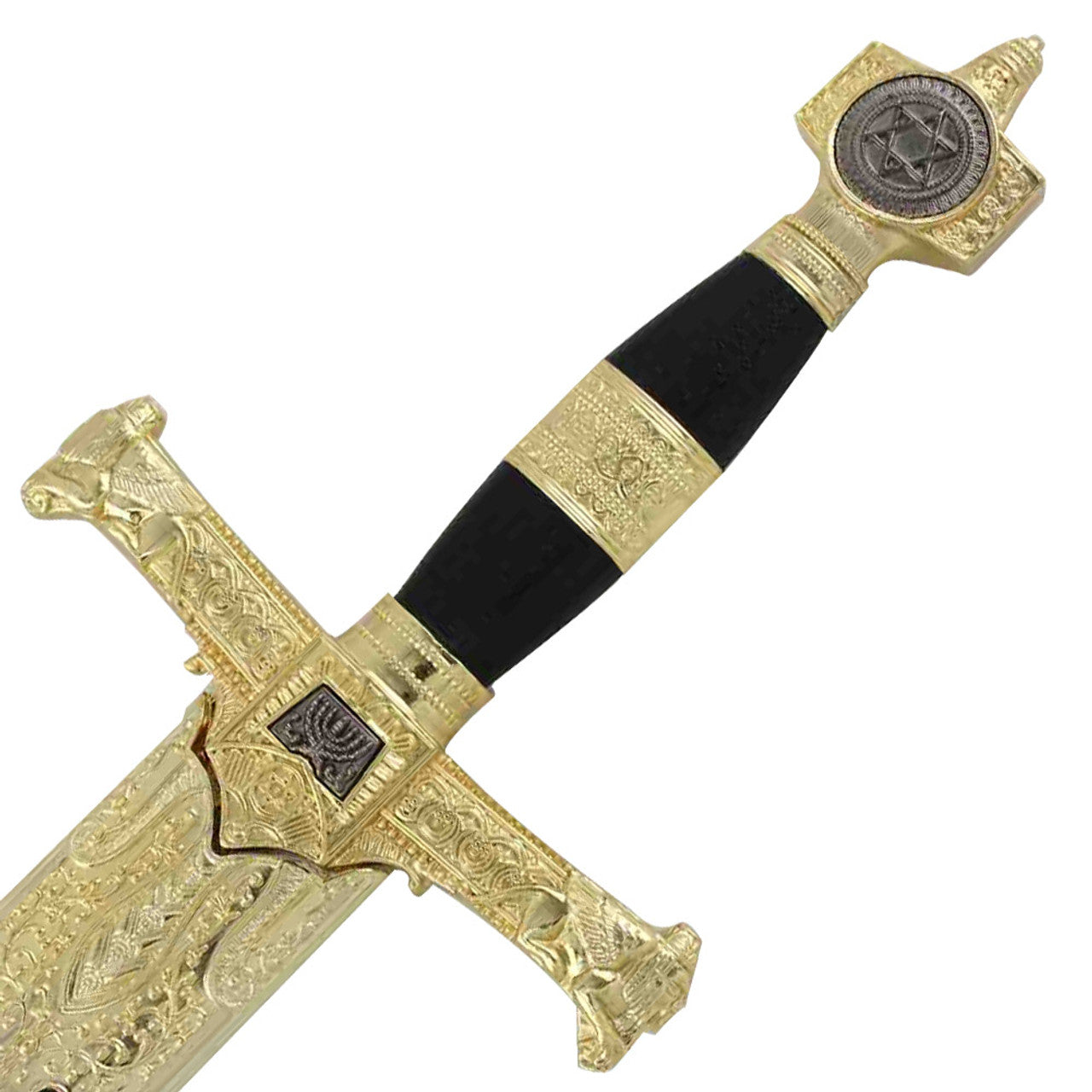 King Solomon Medieval Crusader Replica Short sword Black Swords - Tophatter Daily Deals