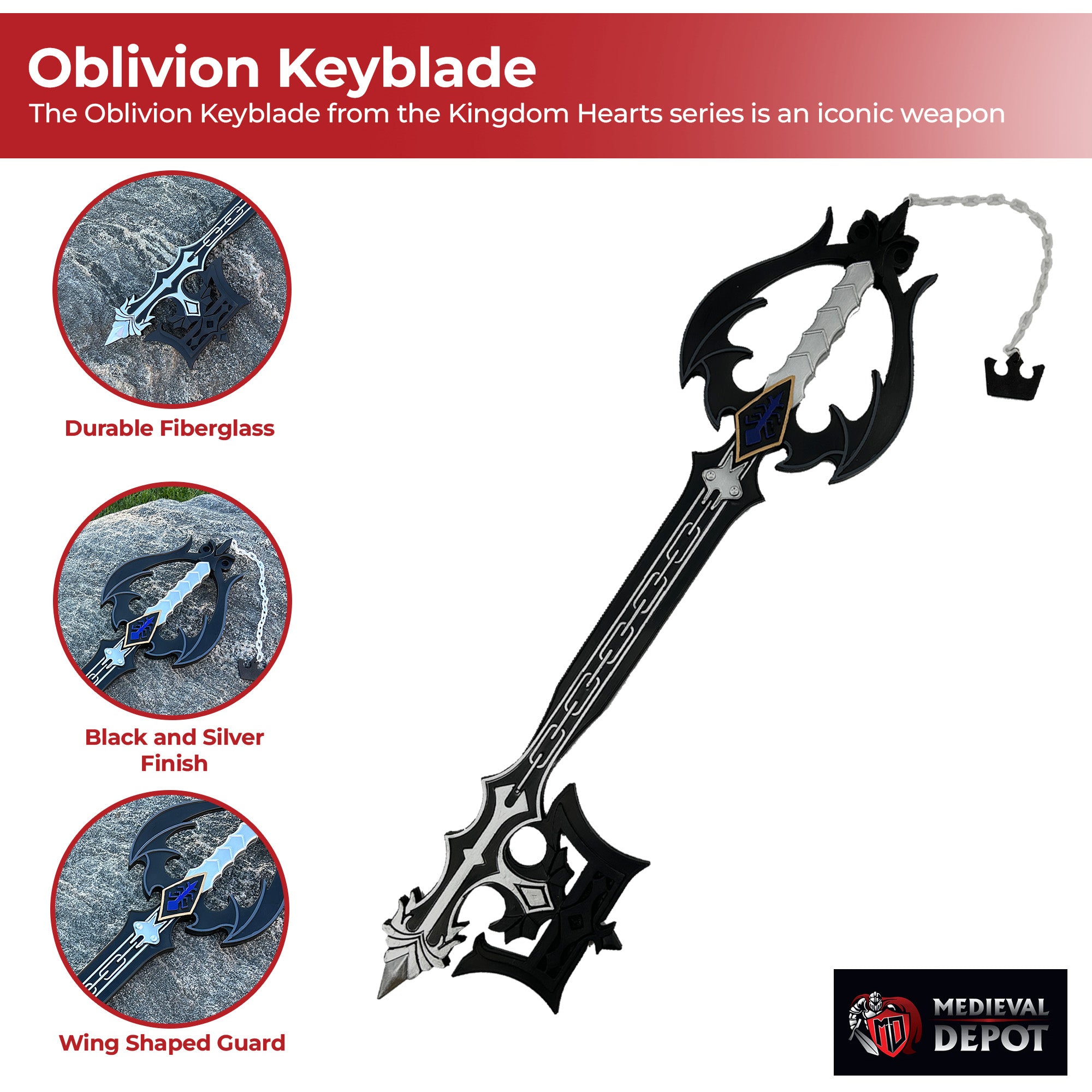 Kingdom Hearts Foam Oblivion Keyblade Foam Products - Tophatter Daily Deals