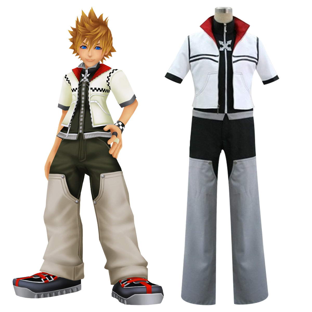 Kingdom Hearts II Roxas Cosplay Costume Costume - Tophatter Daily Deals