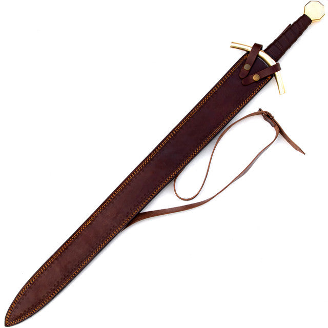 Kingslayer Damascus Steel Full Tang Medieval Arming Style Sword Swords - Tophatter Daily Deals