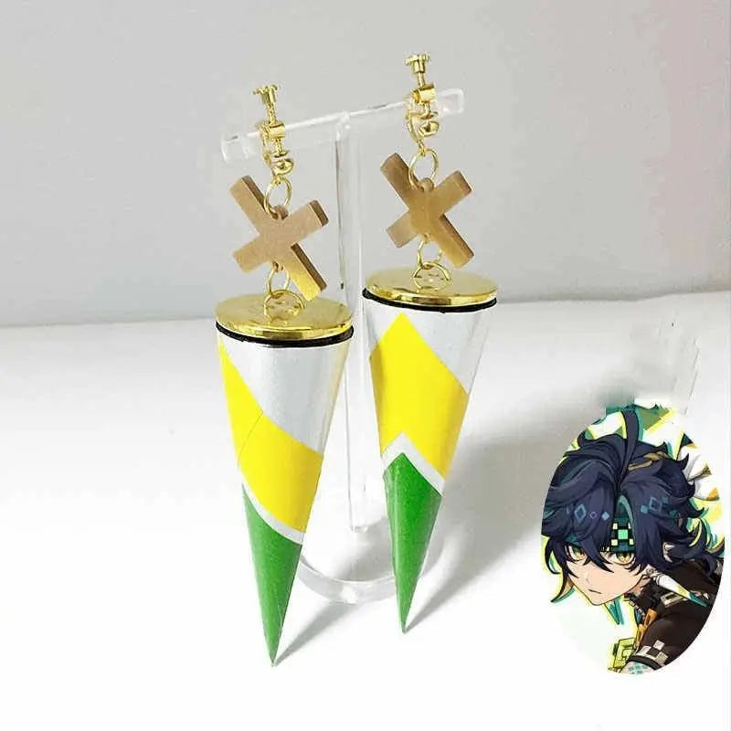 Kinich Earrings Cosplay Prop Genshin Impact Halloween Christmas Party for Comic Show Costumes Accessories - Tophatter Daily Deals