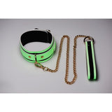 Kink in the Dark Glowing Collar and Lead Set Fluro Green > Bondage Gear > Collars & Leashes - Tophatter Daily Deals