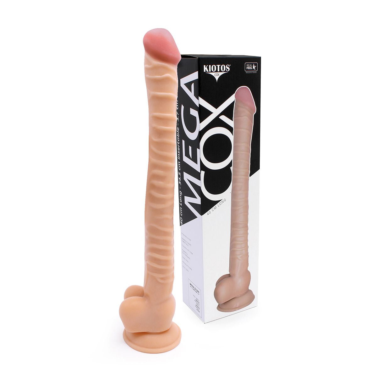 Kiotos Cox Mega Flesh 05 Large Realistic Suction Cup Dildo 40cm > Dildos > Oversized Toys - Tophatter Daily Deals