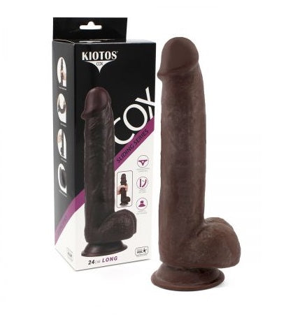 Kiotos Cox Sliding Skin Brown Realistic Double Layer 9.5 Inch (24cm) DIldo > Dildos > Realistic Dildos - Tophatter Daily Deals