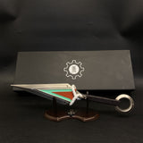 IRL OW2 Kiriko Kunai Metal Replica-Blunt Blade Version Kunai & Stand - Tophatter Daily Deals