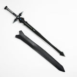 Kirito's "Dark Repulser" Sword (Leather Sheath) Black (Large) Anime Sword - Tophatter Daily Deals