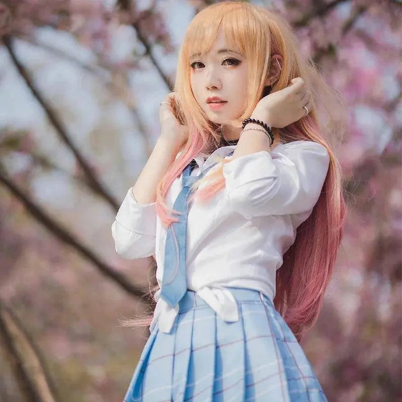 Kitagawa Marin Cosplay Anime My Dress Up Darling Kitagawa Marin Cosplay Costume Dresses School Uniform Wig Earrings Suit Girls - Tophatter Daily Deals