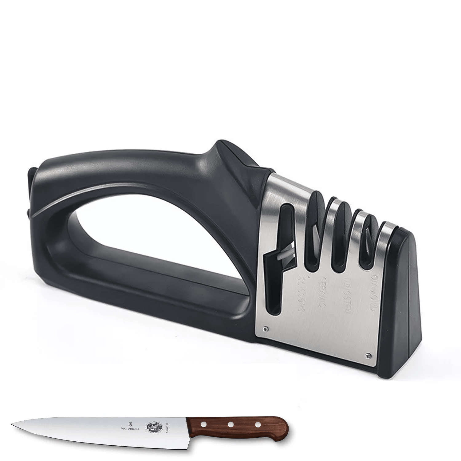 Kitchen Knife Sharpener – 4 in 1 Diamond Knife Grinder for Knives & Scissors | Multi-Tool Sharpener Household - Tophatter Daily Deals