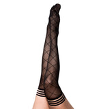 Kixies Anna Sheer Diamond Thigh Highs Size A > Clothes > Hosiery > Stockings - Tophatter Daily Deals