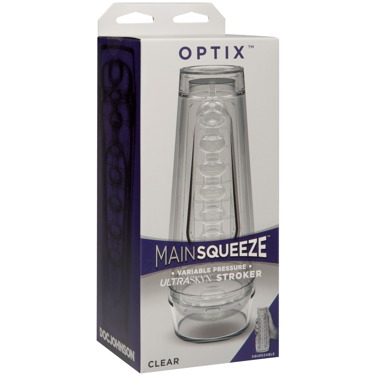 Doc Johnson Optix Crystal Masturbator (Clear) – Transparent Masturbator > Sex Toys For Men > Masturbators > Manual - Tophatter Daily Deals