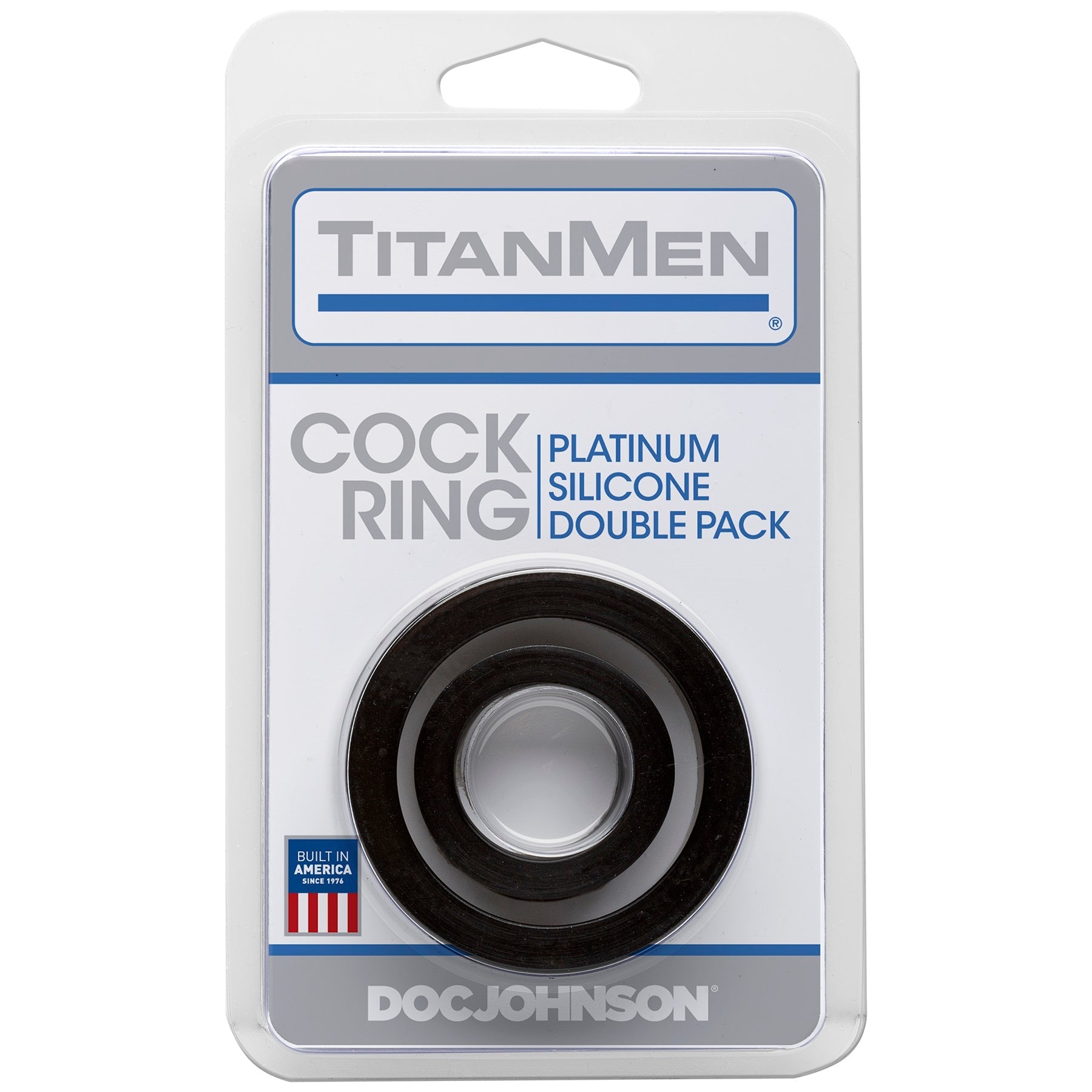 Silicone Cock Rings Double Pack Black > Cock Ring > Sets - Tophatter Daily Deals