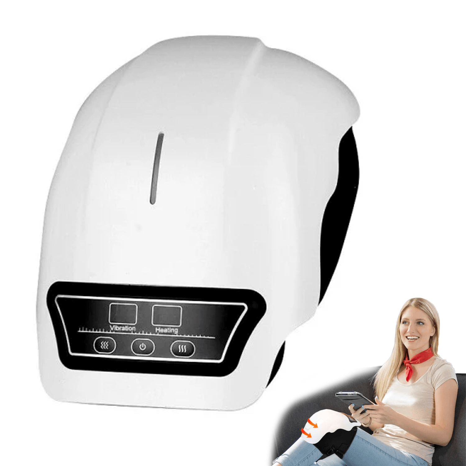 Massagers for Arthritis Knees - Cordless Knee Massager, Infrared Heat and Vibration Knee Pain Relief UK Exercise & Fitness - Tophatter Daily Deals