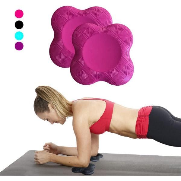 Yoga Pad for Knees - 2Pcs Extra Thick Exercise Knee Pads Soft Nonslip Pilates Kneeling Wrist Hips Hands Elbows Balance Yoga Product - Tophatter Daily Deals