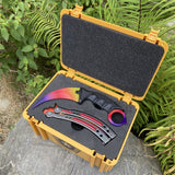 Fade Blunt Blade Karambit Trainer & Balisong Butterfly Knife Trainer 2 in 1 Pack Gift Box - Tophatter Daily Deals