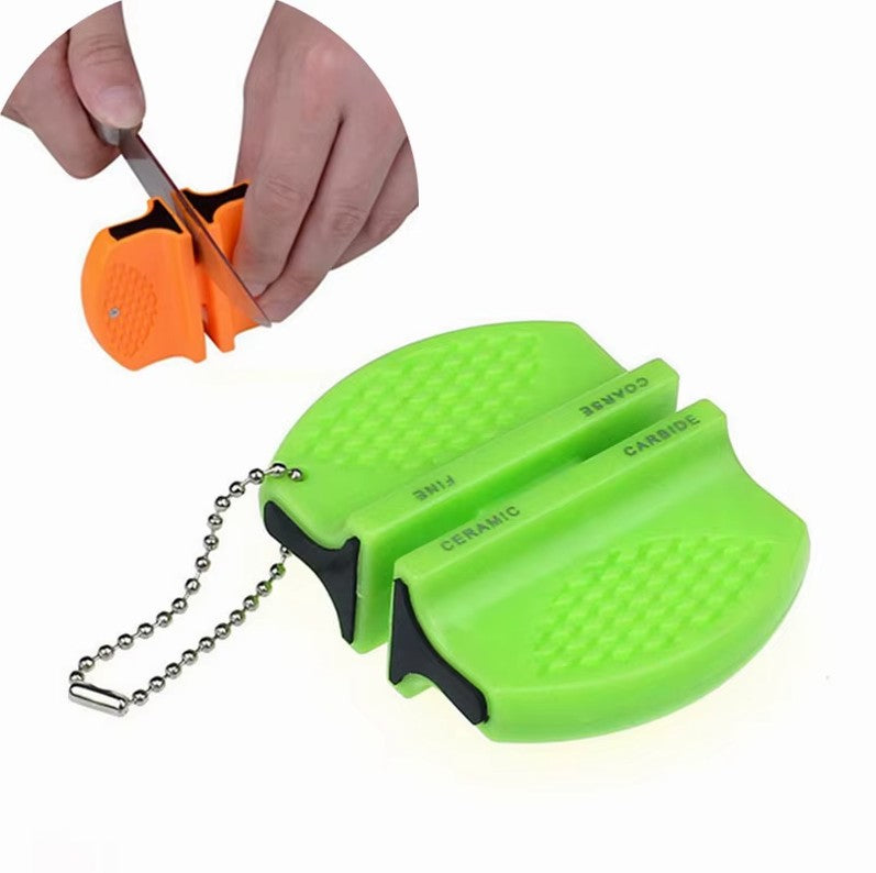 2-Step Knife Sharpener Ceramic and Carbide Sharpening Tool - asst. Knife-Accessory - Tophatter Daily Deals