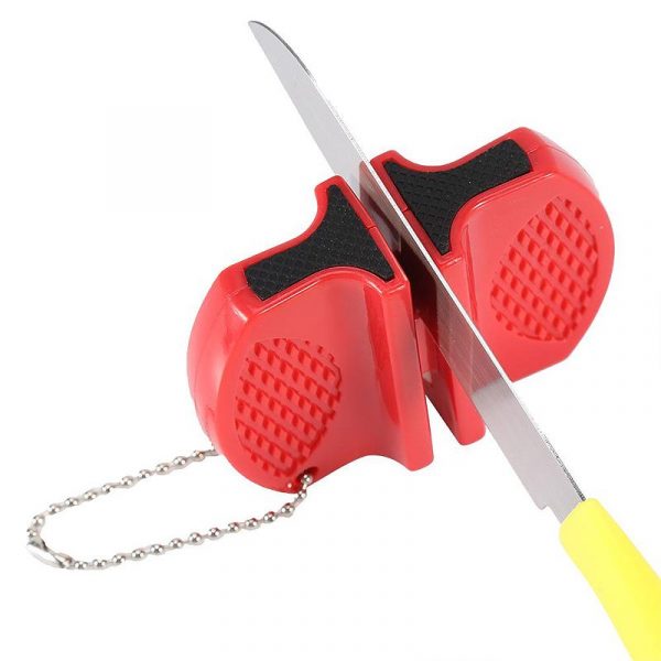 2-Step Knife Sharpener Ceramic and Carbide Sharpening Tool - asst. Knife-Accessory - Tophatter Daily Deals