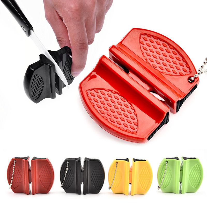 2-Step Knife Sharpener Ceramic and Carbide Sharpening Tool - asst. Knife-Accessory - Tophatter Daily Deals