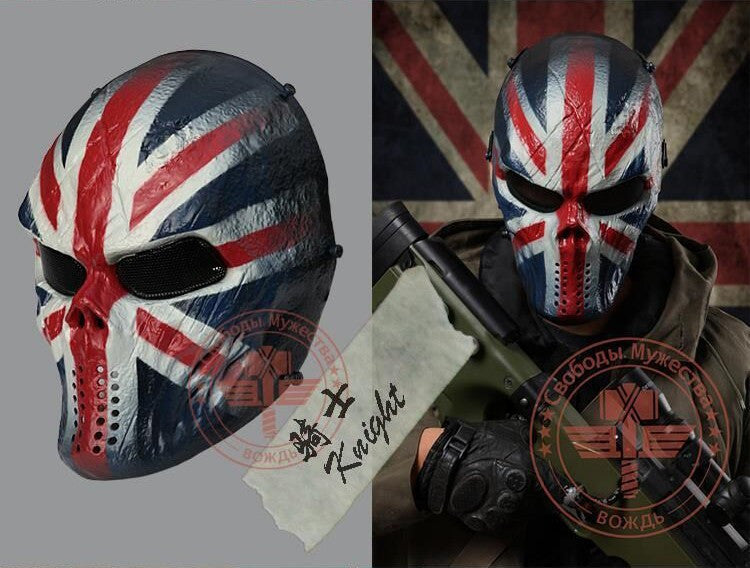 Tactical Airsoft Mask Motorcycle Halloween Full Face Skull - 9 styles Face Mask - Tophatter Daily Deals