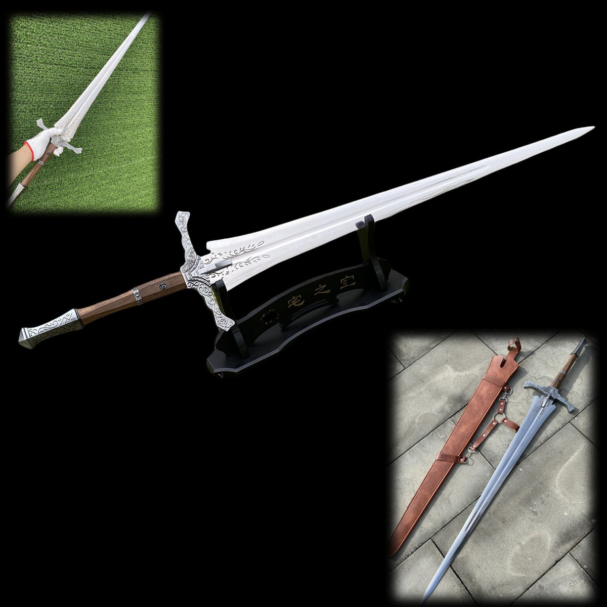 Knight's Greatsword Life-Size Metal Replica - Tophatter Daily Deals