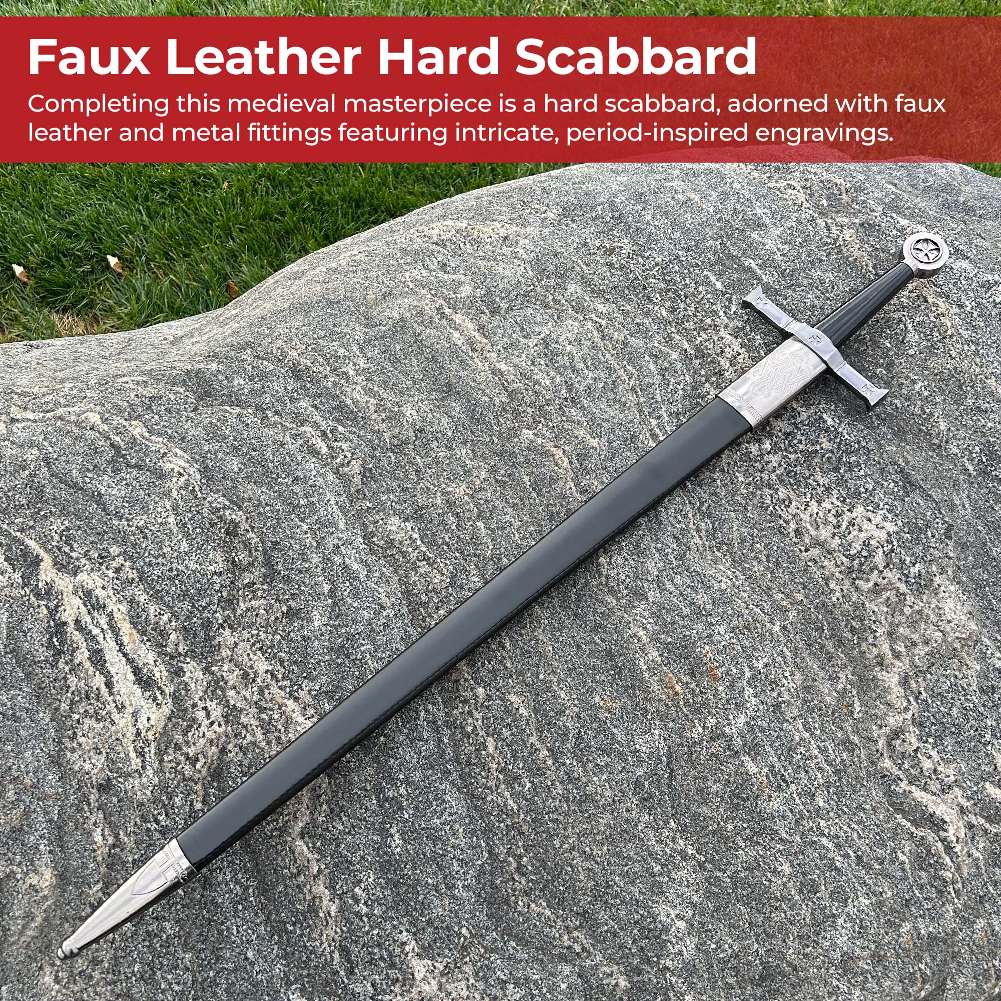 Knights Legacy Crusader Short Sword Swords - Tophatter Daily Deals