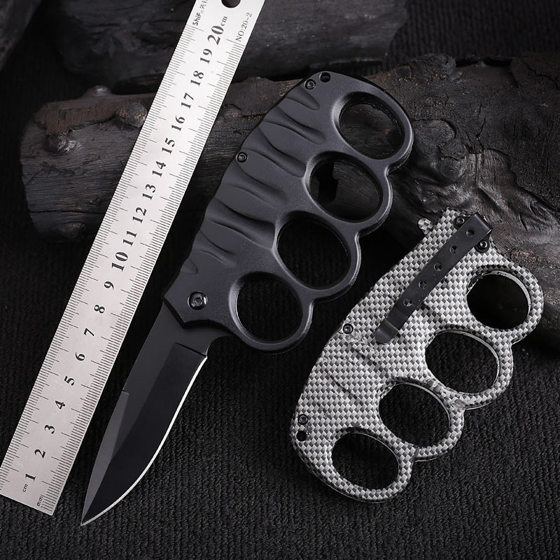 Knuckle Folding Knife Camping Tactical Pocket Knives - Tophatter Daily Deals