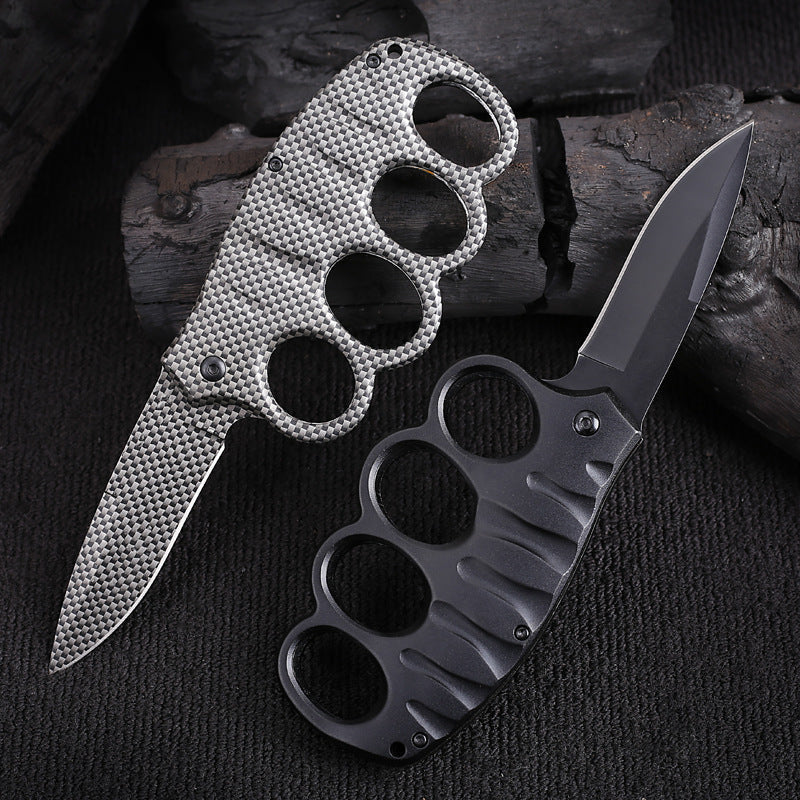 Knuckle Folding Knife Camping Tactical Pocket Knives - Tophatter Daily Deals