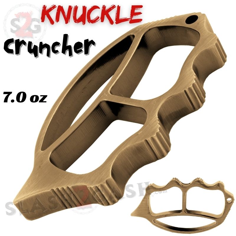 Knuckle Cruncher Steel Paper Weight w/ Spike - Antiqued Brass Belt Buckle - Tophatter Daily Deals