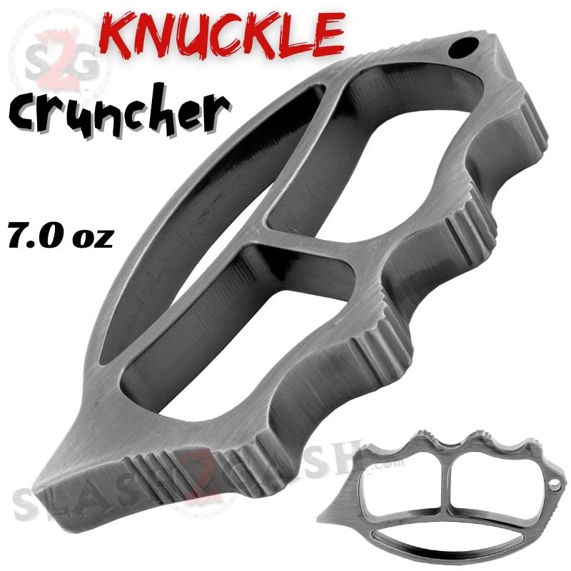 Knuckle Cruncher Steel Paper Weight w/ Spike - Gun Metal Belt Buckle - Tophatter Daily Deals