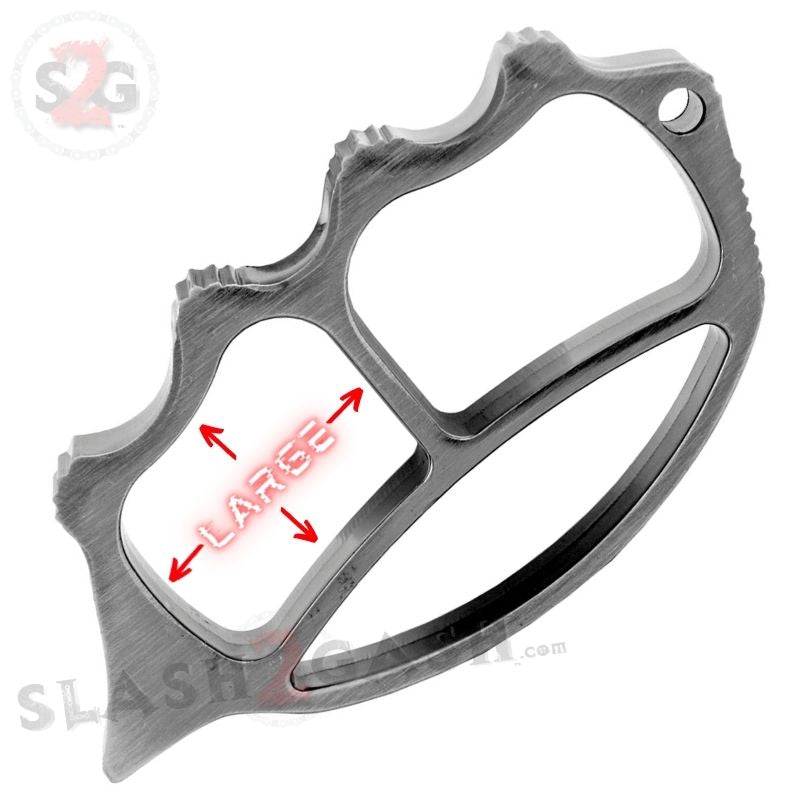 Knuckle Cruncher Steel Paper Weight w/ Spike - Gun Metal Belt Buckle - Tophatter Daily Deals