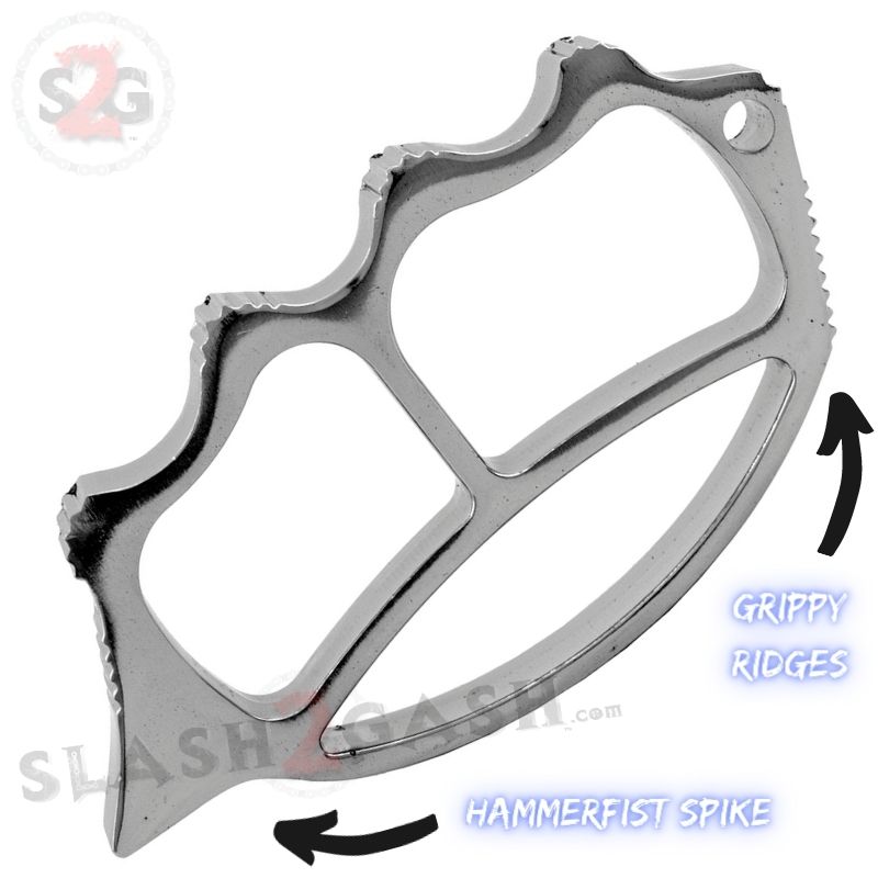 Knuckle Cruncher Steel Paper Weight w/ Spike - Silver Chrome Belt Buckle - Tophatter Daily Deals