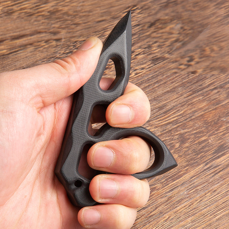 G10 Glass Fiber No Metal Knuckles For Self Defense Brass Knuckles - Tophatter Daily Deals
