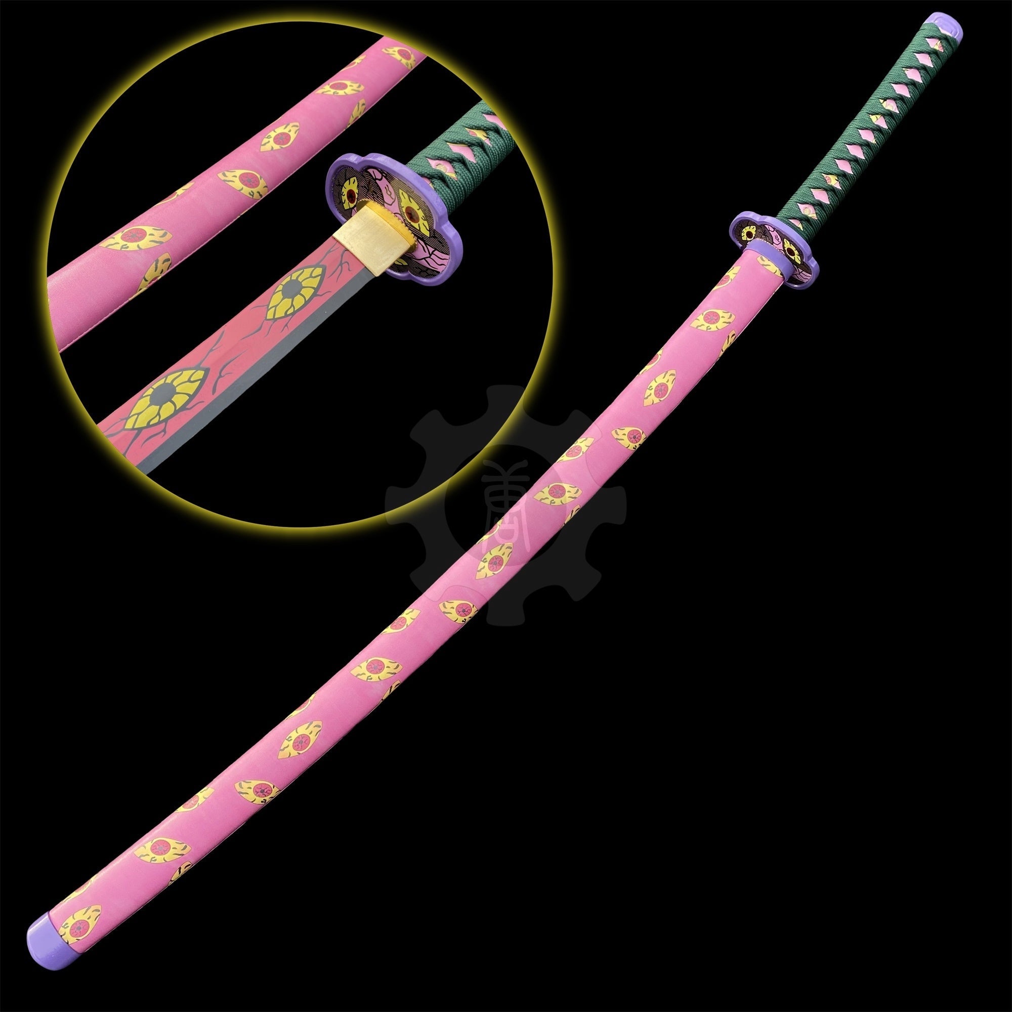 Kokushibo Katana Nichirin Sword 1045 Carbon Steel Version - Tophatter Daily Deals