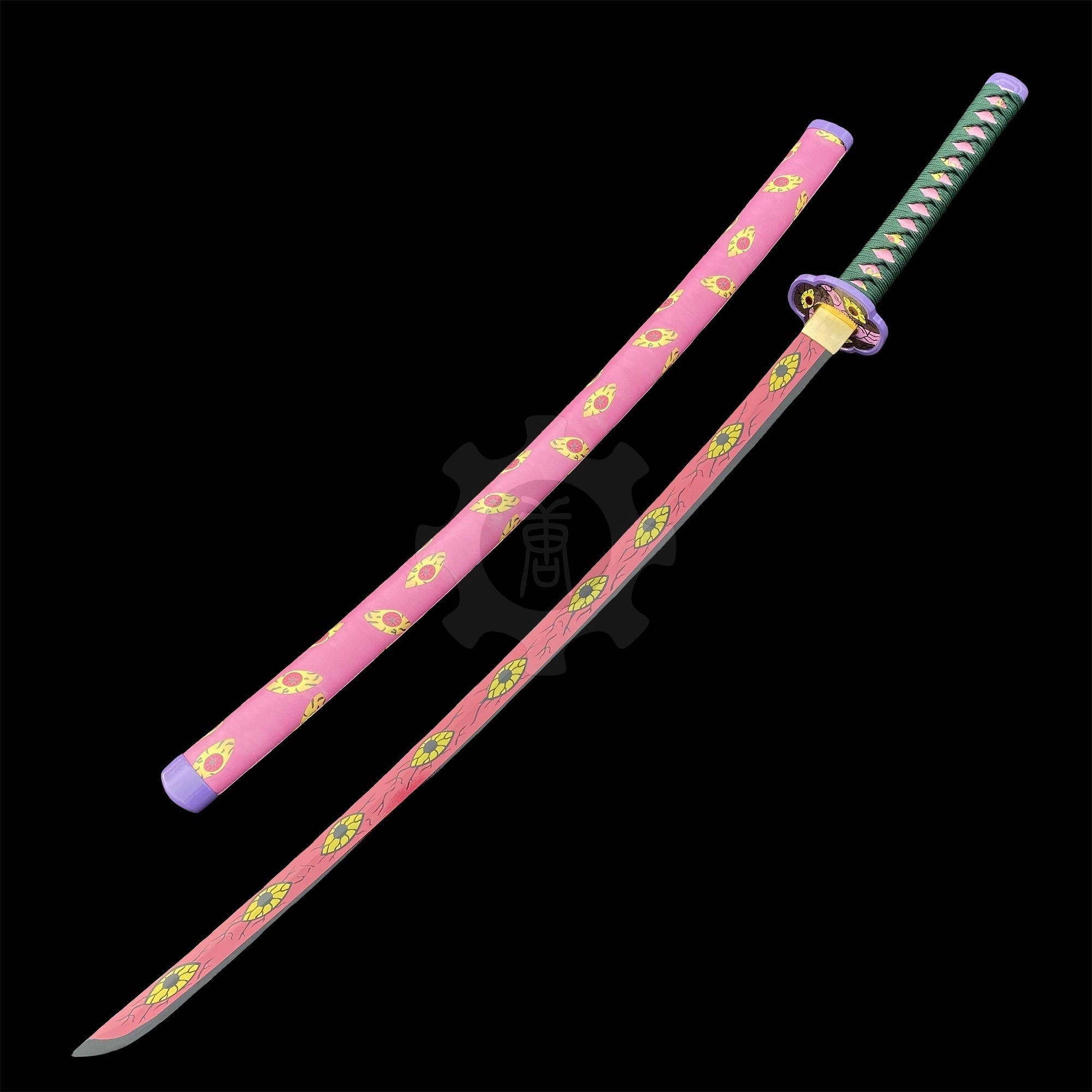 Kokushibo Katana Nichirin Sword 1045 Carbon Steel Version Edged (Sharp) - Tophatter Daily Deals