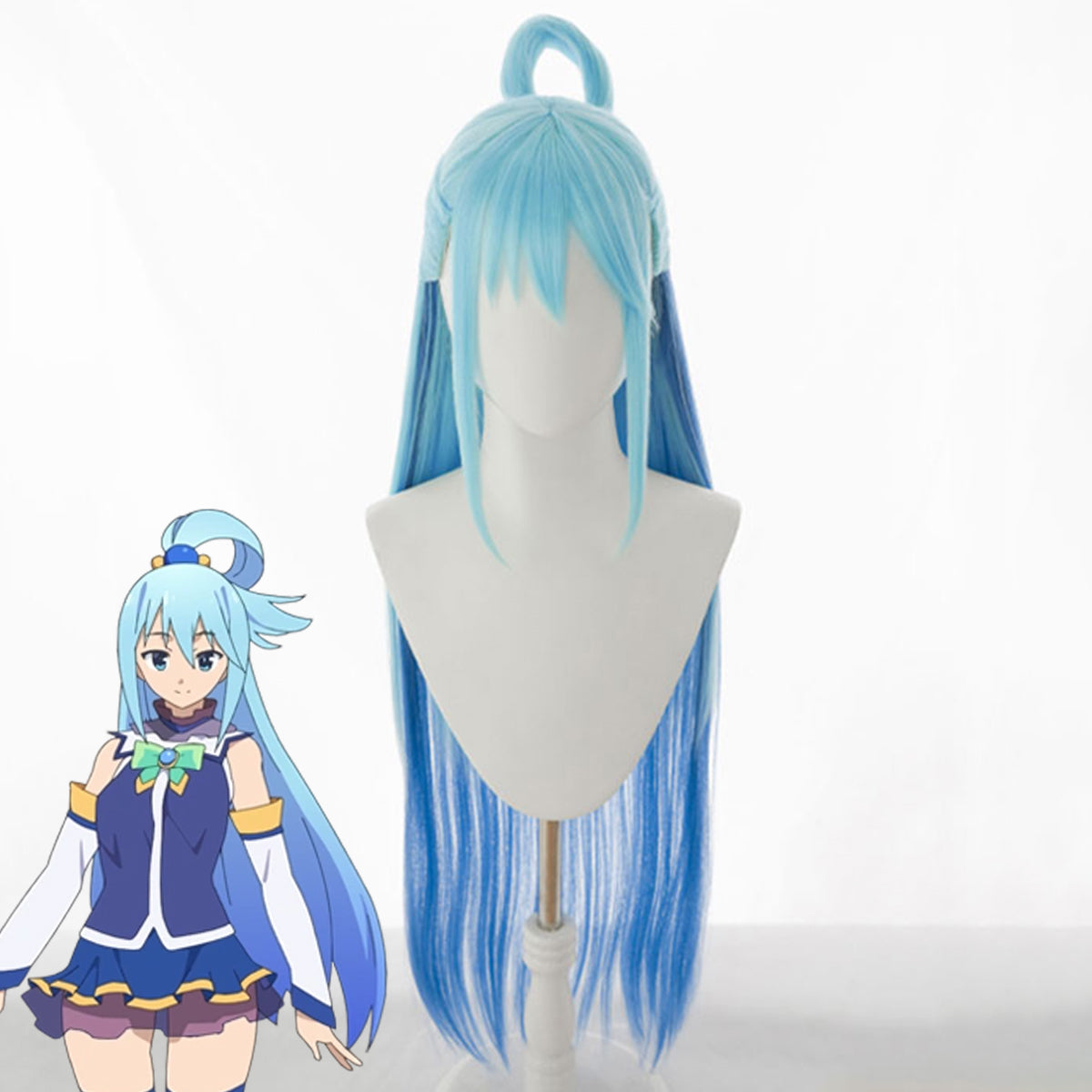 Kono Subarashii Sekai Ni Shukufuku O Aqua Blue Cosplay Wig Wig - Tophatter Daily Deals