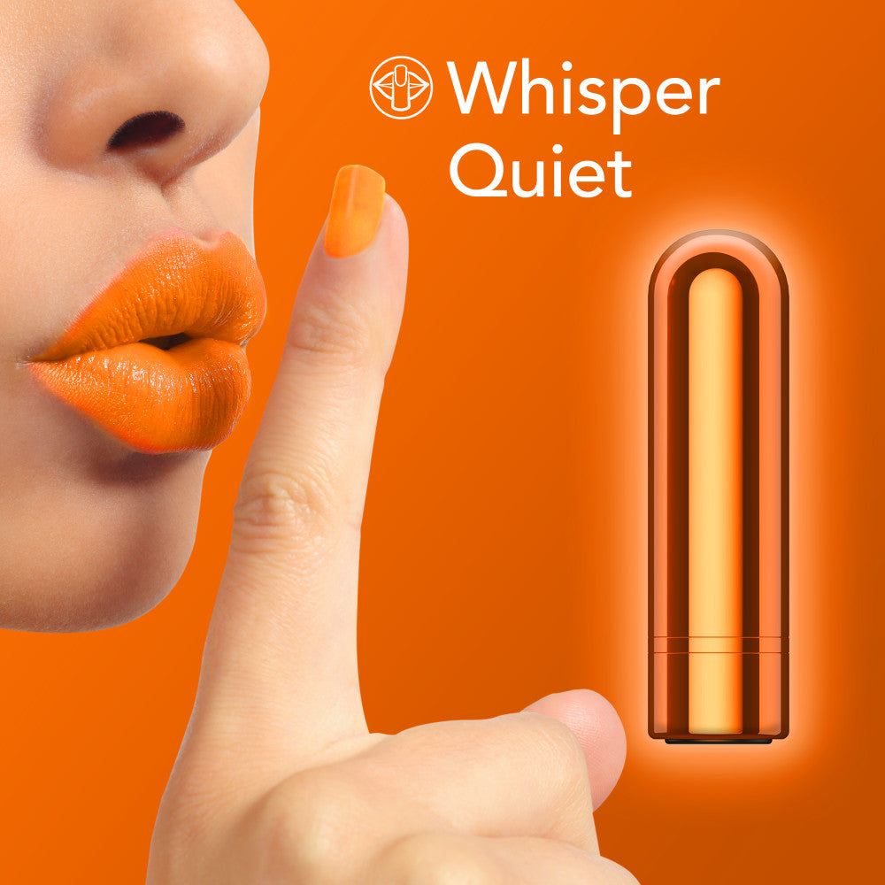 Kool Vibes Mini Bullet in Tangerine Orange > Vibrators > Mini Vibrators - Tophatter Daily Deals