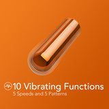 Kool Vibes Mini Bullet in Tangerine Orange > Vibrators > Mini Vibrators - Tophatter Daily Deals